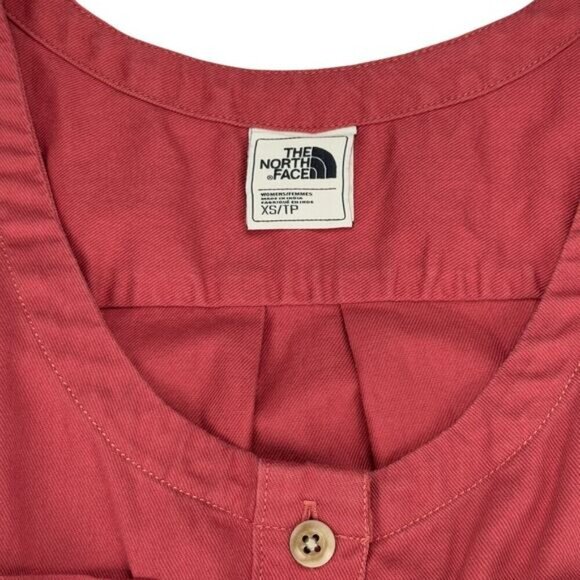 THE NORTH FACE Sandy Shore Pocket Dress Sz XS Washed Salmon Red - Picture 3 of 6